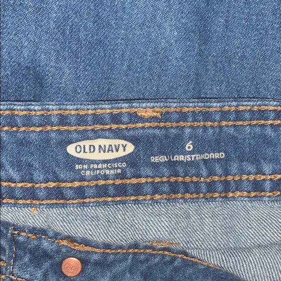 Old Navy Button Up Front Denim Jean Skirt - Picture 3 of 3